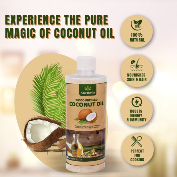 Cold Pressed Coconut Oil 500ml - Image 2