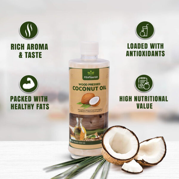 Cold Pressed Coconut Oil 500ml - Image 3