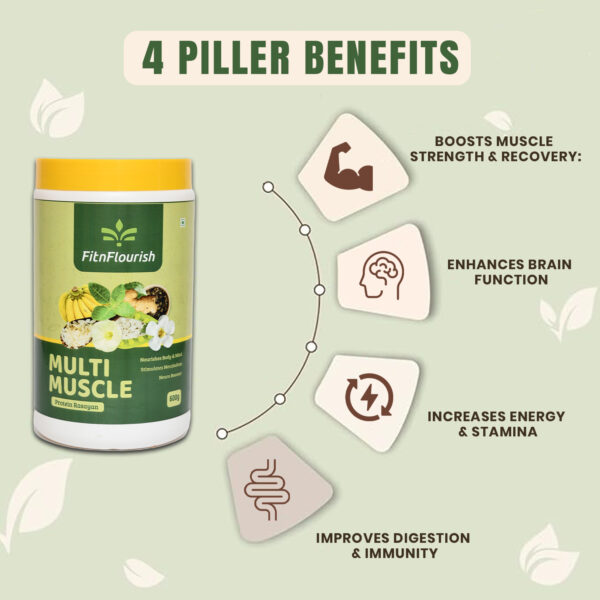 Muscle Protein N Herbal | Banana Blast | (600g) - Image 3